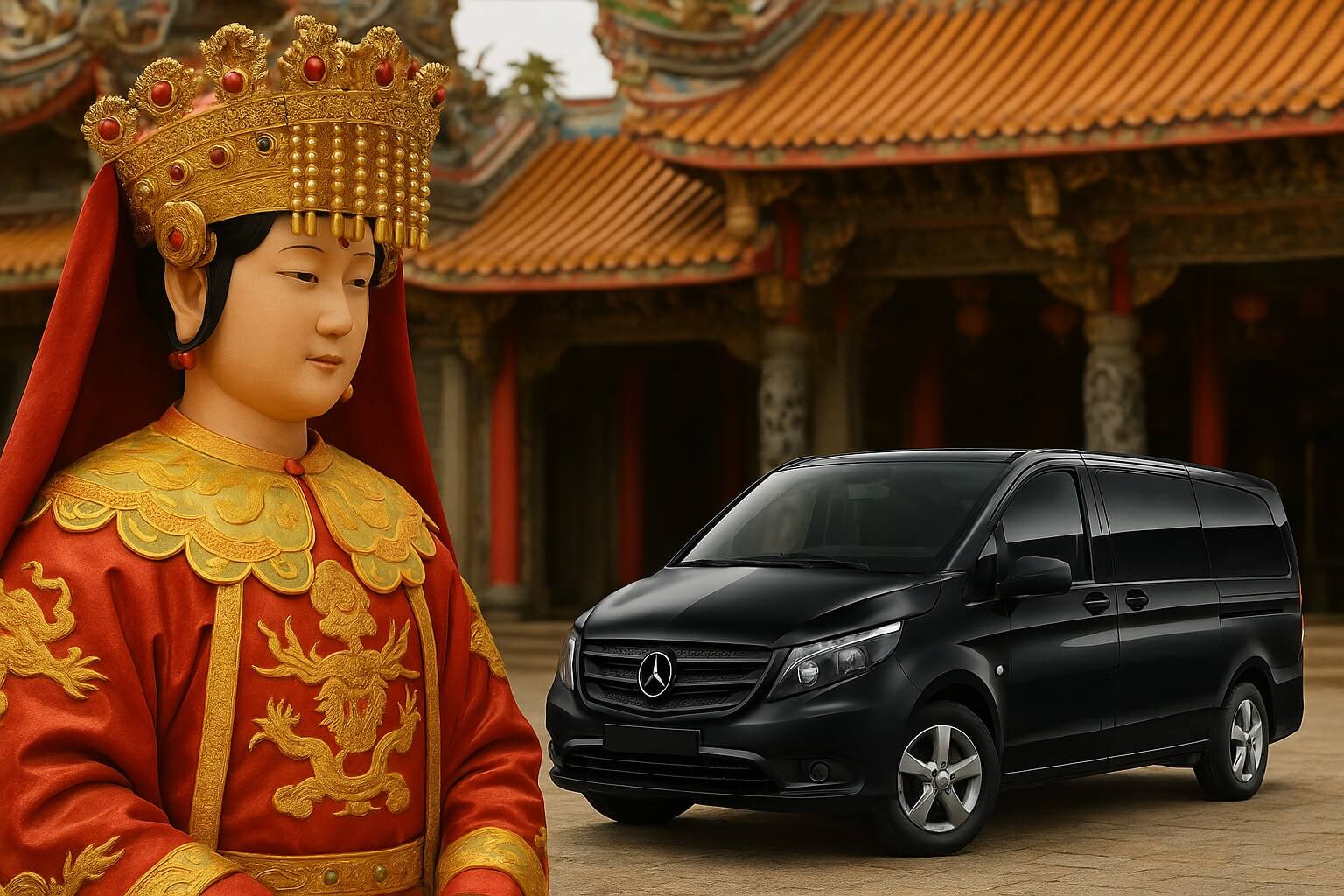Wanmateng Taiwan Car Rental News-Baishatun Mazu Pilgrimage Special × VITO Mercedes-Benz Exclusive Offer!picture